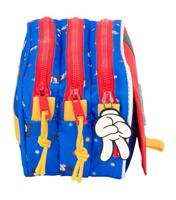 Pennenetui met 3 vakken Mickey Mouse Clubhouse Good day Blauw 21,5 x 10 x 8 cm - thumbnail