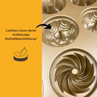 Birkmann Muffinvorm / Bakvorm Contoura 12-vorm Violet - Gietaluminium - ø 8 cm - thumbnail