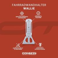 CONTEC fiets-wandhouder "wallie" ct storage hook wallmount, frontwheel - thumbnail