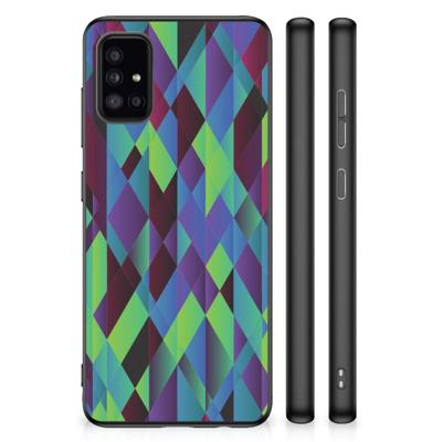 Samsung Galaxy A51 Grip Case Abstract Green Blue Samsung Galaxy A51 Grip Case Abstract Green Blue