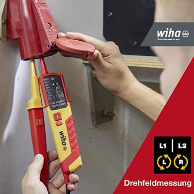 Wiha Spanningszoeker en continuïteitstester 12 - 1.000 V AC, CAT IV meetapparaat - thumbnail