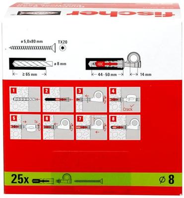 Fischer 564169 Plug 25 stuk(s)
