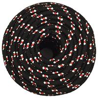 VidaXL Boot touw 12 mm 25 m polypropyleen zwart - thumbnail