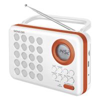 Sencor SRD 220 WOR Digital FM radio Klok Digitaal Oranje, Wit - thumbnail