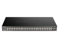 DGS 1250-52X - Switch - L3 Lite - intelligent - 48 x 10/100/1000 + 4 x 10 Gigabit SFP+ - rack-uitvoering - thumbnail