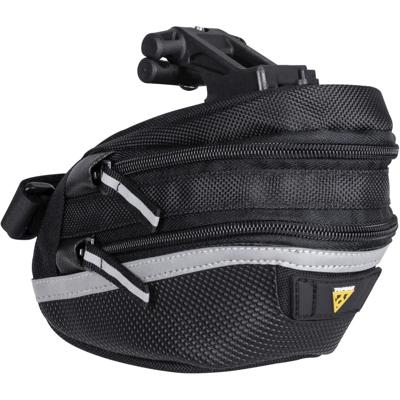 Topeak zadeltas wp ii m, zwart, waterafstotend, polyester, adapter, 1,25l, quickclick, reflecterend, 152g