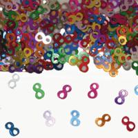 Nummer 8 Tafeldecoratie / Sierconfetti - thumbnail