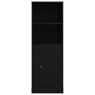 Hoge kast 36x35,5x103,5 cm bewerkt hout zwart eikenkleurig