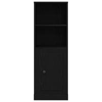 Hoge kast 36x35,5x103,5 cm bewerkt hout zwart eikenkleurig - thumbnail