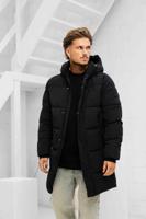 Malelions Mid Length Puffer Winterjas Heren Zwart - Maat S - Kleur: Zwart | Soccerfanshop - thumbnail
