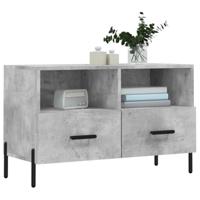 Tv-meubel 80x36x50 cm bewerkt hout betongrijs - thumbnail