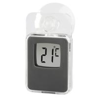 Hama Raamthermometer Voor Binnen En Buiten Digitaal 7,5 X 4,6 Cm Grijs - thumbnail