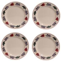 Boerenbont plat Lunchbord 24cm set van 4 stuks - thumbnail