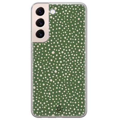 Samsung Galaxy S22 Plus siliconen hoesje - Green dots