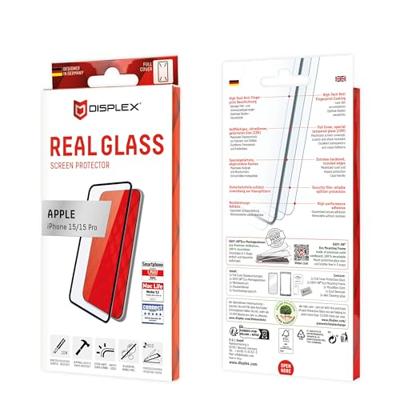 DISPLEX 01842 01842 Screenprotector (glas) Apple IPhone 15, IPhone 15 Pro 1 stuk(s) Anti-vingerafdruk