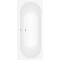 Villeroy & Boch Oberon 2.0 kunststof duobad quaryl rechthoekig 170x75x47cm - incl. poten en afvoer-/overloopcombinatie mat wit ubq170obr2dv-rw - thumbnail