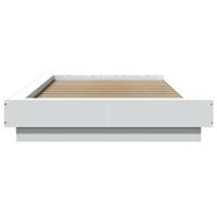 Bedframe LED massief hout wit 120x200 cm - thumbnail
