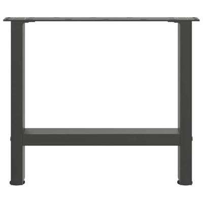 Salontafelpoten 2 st 50x(42-43) cm staal antracietkleurig