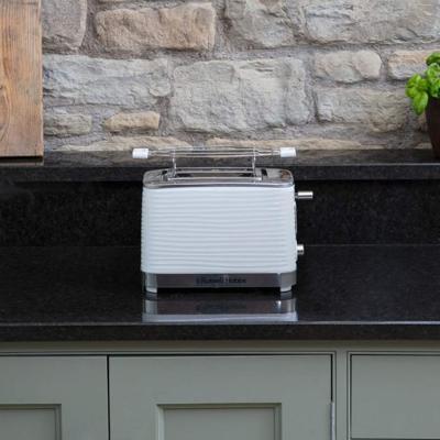 Russell Hobbs 24370-56 Inspire XL Toaster-broodrooster, bruiningscontrole, ontdooien, opwarmen, bakverwarmer - wit Russell Hobbs 24370-56 Inspire XL Toaster-broodrooster, bruiningscontrole, ontdooien, opwarmen, bakverwarmer - wit