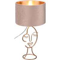 LED Tafellamp - Moderne Tafelverlichting - E27 Fitting - Mat Beige - thumbnail