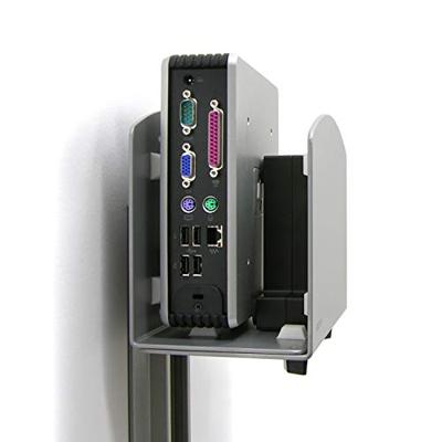 Ergotron Vertical Universal CPU Holder 97-468-202 PC-houder Verticaal Zilver Belastbaar tot: 18 kg