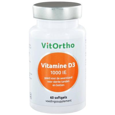 VitOrtho Vitamine D3 1000 IE Softgels VitOrtho Vitamine D3 1000 IE Softgels