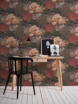 Livingwalls Famous Garden - Zwart - Floraal - 393504