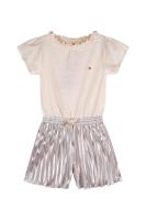 NoNo zomer jumpsuit meisjes - ivoor wit - jersey, plissee - Syl - thumbnail