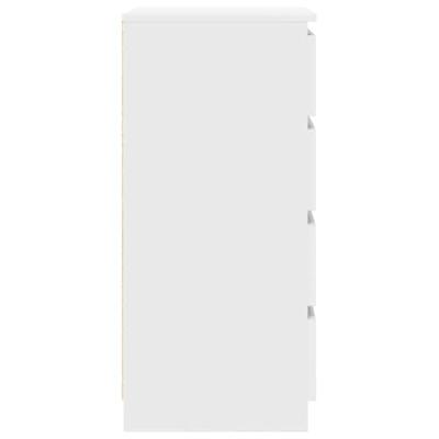 Dressoir 37,5x35x76 cm bewerkt hout wit Dressoir 37,5x35x76 cm bewerkt hout wit