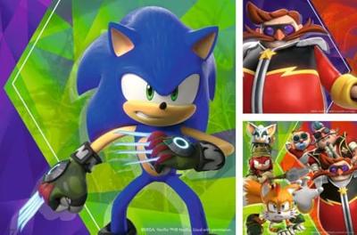 Ravensburger - sonic prime legpuzzel 3x49st. - thumbnail