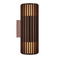 Nordlux Buitenlamp Aludra seaside 2 lichts wand bruin metallic - thumbnail