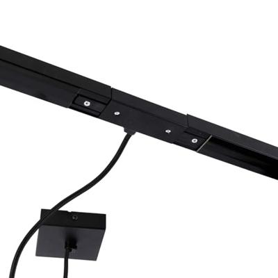 QAZQA 1-fase railsysteem donkerbrons met 4 spots en I voeding QAZQA 1-fase railsysteem donkerbrons met 4 spots en I voeding