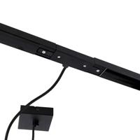 QAZQA 1-fase railsysteem donkerbrons met 4 spots en I voeding - thumbnail