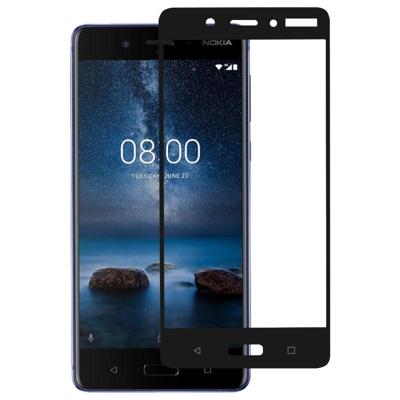 Volledige lijm volledige cover Screen Protector gehard glas film voor Nokia 8