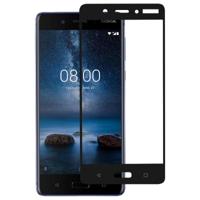Volledige lijm volledige cover Screen Protector gehard glas film voor Nokia 8 - thumbnail