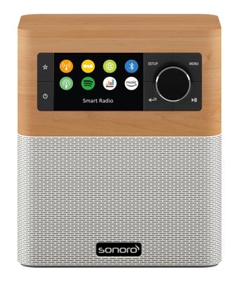 Sonoro STREAM - DAB+ radio - internet radio - BlueTooth - Maple/Wit Sonoro STREAM - DAB+ radio - internet radio - BlueTooth - Maple/Wit
