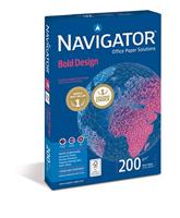 Kopieerpapier navigator bold design a4 200gr wit | 7 stuks - thumbnail