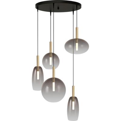 Masterlight 5L vide hanglampLido Ball goud met gold-fading glas - 2862-02-02-50-5-1234