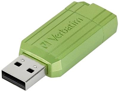 Verbatim USB DRIVE 2.0 PINSTRIPE USB-stick 64 GB Eucalyptus, Groen 49964 USB-A 2.0
