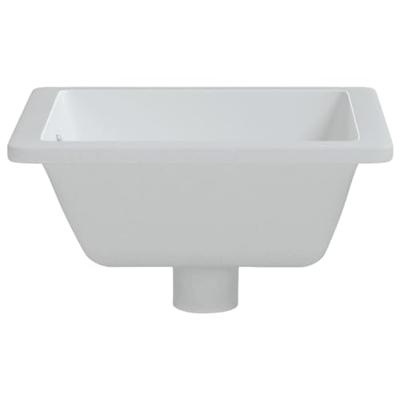 VidaXL Wastafel rechthoekig 39x30x18,5 cm keramiek wit