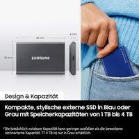 Samsung Portable SSD T7 1TB Externe SSD Grijs - thumbnail