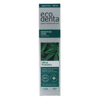 Tandpasta sensitive CBD probiotica expert line 100 Milliliter Tandpasta sensitive CBD probiotica expert line 100 Milliliter