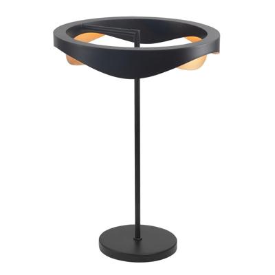 Highlight Design tafellampAscoli zwart met goud Ø 36cm - T1540.01