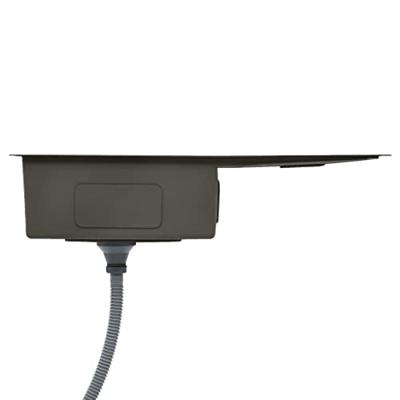 Gootsteen handgemaakt roestvrij staal zwart