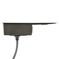 Gootsteen handgemaakt roestvrij staal zwart - thumbnail