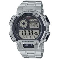 Casio ILLUMINATOR WORLDTIME Zwart Zilverkleurig (Ø 48 mm) Heren horloge - thumbnail