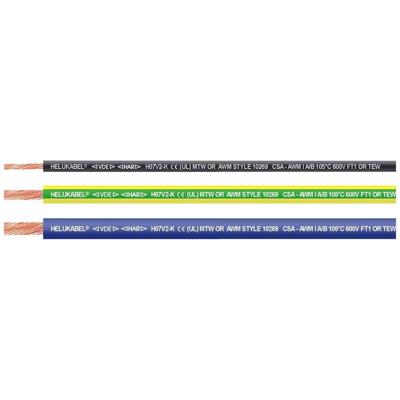 HELU 69857-305 Enkele ader H07V2-K 1 x 1.50 mm² Blauw, Oranje 305 m