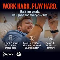 In-ear Bluetooth Hoofdtelefoon Poly Voyager Free 60+ UC Zwart - thumbnail