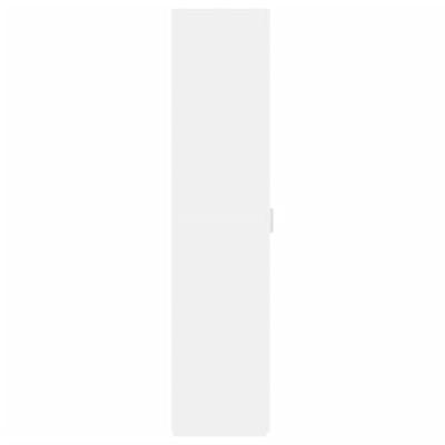 Hoge kast 45x42,5x185 cm bewerkt hout wit