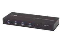 ATEN US3344i 8 poorten USB 3.2 Gen 1-schakelaar (USB 3.0) Zwart - thumbnail